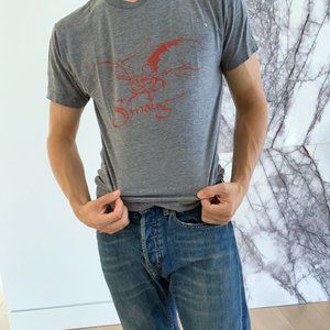 Smaug Hobbit M Grey Vintage T-Shirt